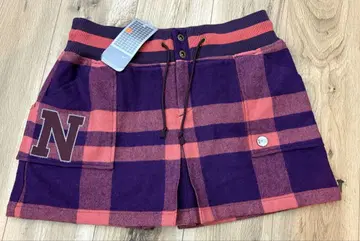 새상품 NIKE 나이키 체크 무늬 골프 스커트 퍼플 핑크 L 사이즈