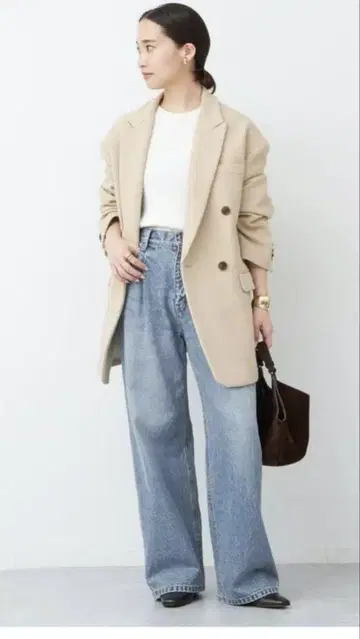 Deuxieme Classe 턱 배기 데님