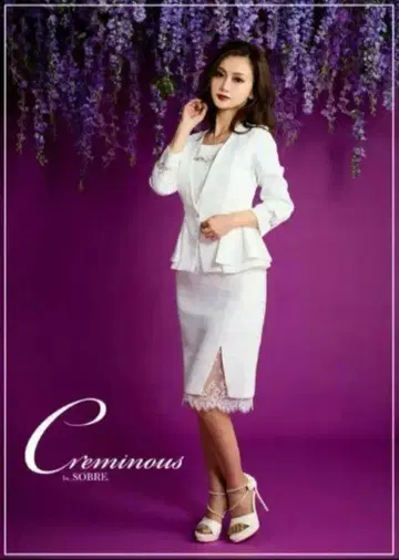 [ Creminous ] 노카라 페플럼 도킹 원피스/L
