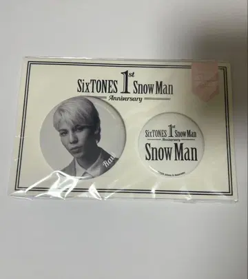 SixTONES Snow Man 1st Anniversary 캔뱃지
