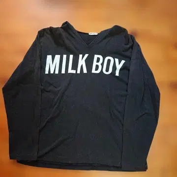초레어 MILK BOY 80s 90S 빈티지 블랙 롱T셔츠