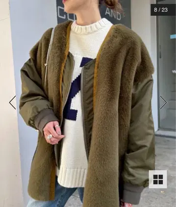 [ etsinta/에신타 ] 퍼 절개 자켓