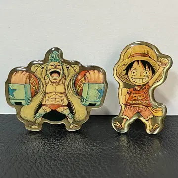 ONE PIECE 원피스 구마모토 부흥 핀 배지 루피 프랭키