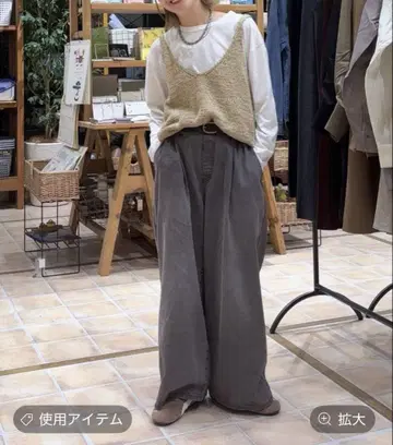 스튜디오 클립 턱 스트레이트 데님 팬츠