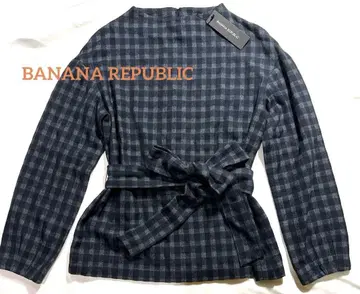 [ 새상품 ] BANANA REPUBLIC 체크 무늬 긴팔 셔츠 XS