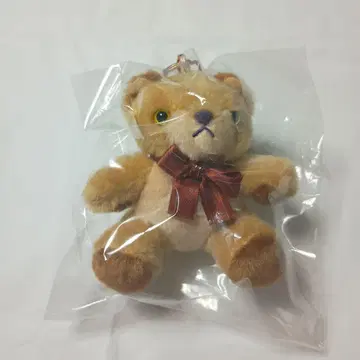 리본 포함 브라운 봉제 인형