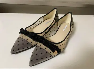 RANDA 도트 무늬 시스루 펌프스