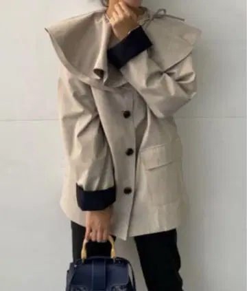 rosy monster 로지몬스터 프릴 칼라 자켓 베이지