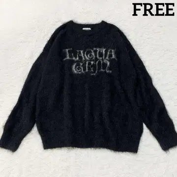 LAGUAGEM SWIRL LOGO SHAGGY 니트 샤기 스웨터