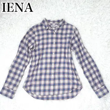 새상품급 IENA 이에나 체크 셔츠 일본제 프리 사이즈 면 100%