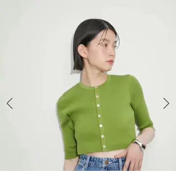 AURALEE 그린 가디건