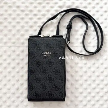 GUESS 스마트폰 숄더백 숄더 지갑 게스 블랙 미사용