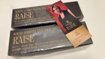 도모토 코이치 RAISE 응원봉 2개 세트 FC 메모리얼 티켓 포함
