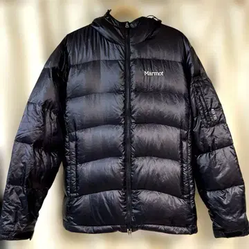 Marmot 후드 부착 다운 자켓 M 사이즈 블랙