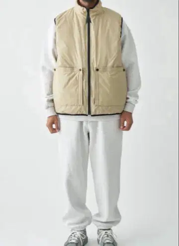 PUMA 미스터리 박스 다운 베스트 베이지 오렌지