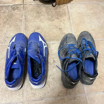중고 Mizuno 포인트 스파이크 파랑/블랙 2켤레 27cm