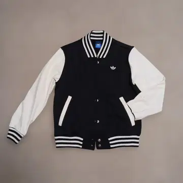 adidas 바시티 자켓 네이비/화이트 UK S
