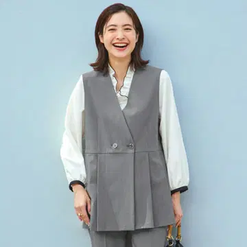 그레이 더블 버튼 베스트 디노스