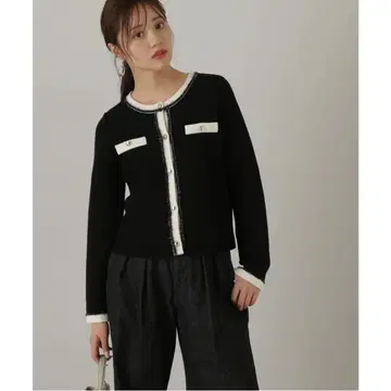 proportion body dressing 트위드 니트 자켓
