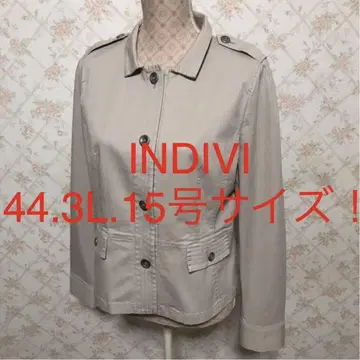 INDIVI/인디비 빅 사이즈! 긴팔 자켓 44 (3L. 15호)