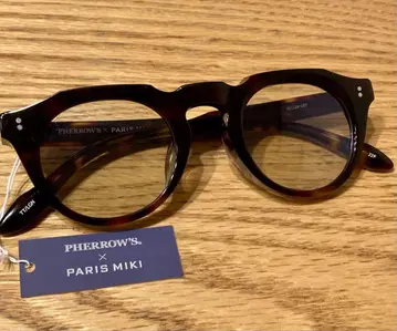 Pherrow's x Paris Miki 안경 TITAN 다크 브라운