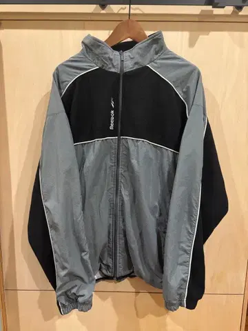 리복 나일론 자켓 그레이/블랙 XL