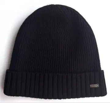 HUGO BOSS 휴고 보스 남성용 비니 니트 캡 블랙