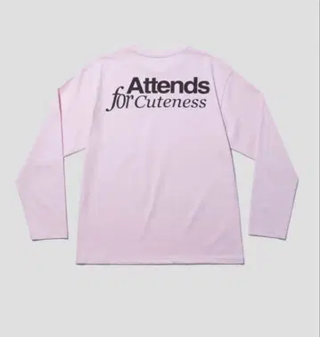 ATTENDS Babypink 롱 슬리브 티셔츠 롱티