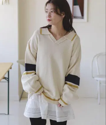 Kastane 스키퍼 라인 니트 풀오버