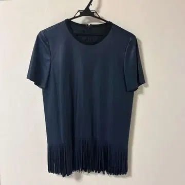CEDRIC CHARLIER 프린지 장식 반팔 셔츠