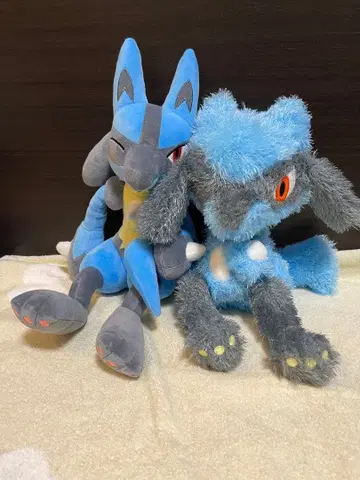 [배송비 포함] 포켓몬 루카리오 리오르 봉제 인형 세트