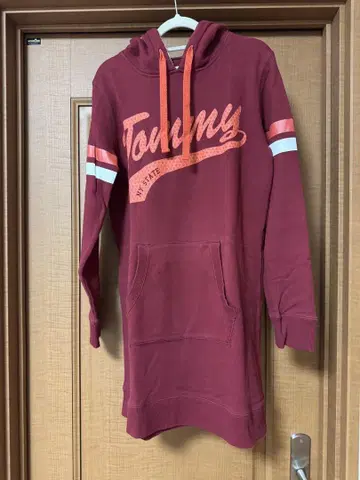 TOMMY 여성용 롱 후드티