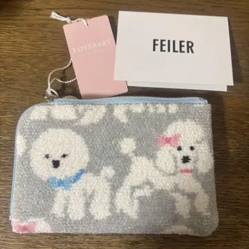 인기 라브러리 바이 페이러 모프모프 강아지 복슬복슬 미니 파우치