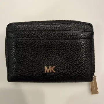 MICHAEL KORS 블랙 가죽 접이식 지갑