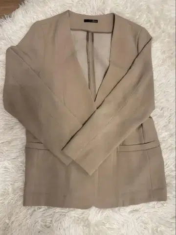 Ranan 노카라 자켓 L 사이즈 베이지
