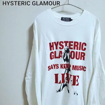 HYSTERIC GLAMOUR 히스걸 기타 롱 슬리브 티셔츠