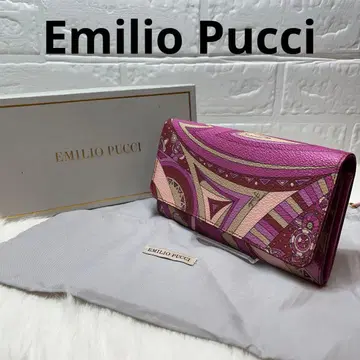 Emilio Pucci 기하학 패턴 장지갑