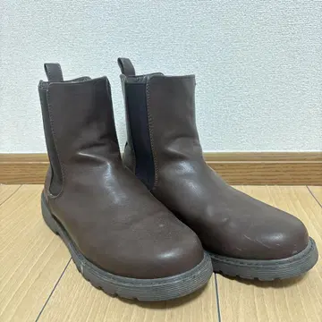브라운 첼시 부츠 사이드 고어