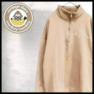 mz1036 하프 지퍼 맨투맨 풀오버 자수 패치