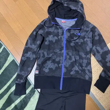 PUMA 카모 패턴 후드 부착 셋업