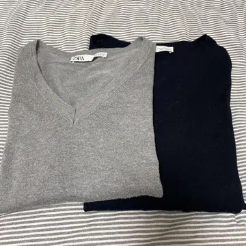 ZARA 자라 베이직 니트 V넥 M 사이즈