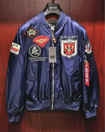 TOPGUN 탑건 복각 MA-1 얇은 소재 플라이트 자켓 M
