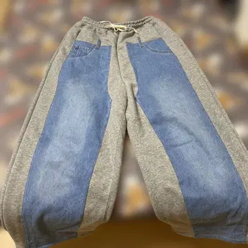 니코앤드 데님 패치워크 팬츠 M