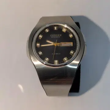 CITIZEN 자동 와인딩 시계 블랙 다이얼