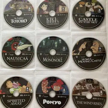 미사용 새상품 북미판 지브리 DVD 9점 세트
