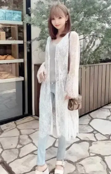 michellMacaron 레이스 가디건