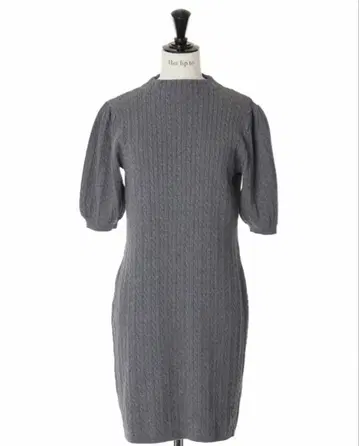 Puff Sleeve Cable Knit Dress herlipto