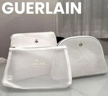 겔랑 GUERLAIN 화이트 메쉬 파우치 3종 세트