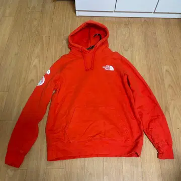 THE NORTH FACE 오렌지 후드티 2017년 익스페디션