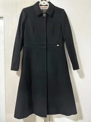 TOCCA 블랙 울 롱 코트 0 사이즈
